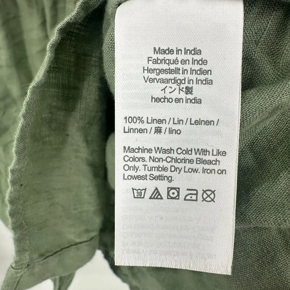 J. Crew Olive Green Button-Front Midi Dress